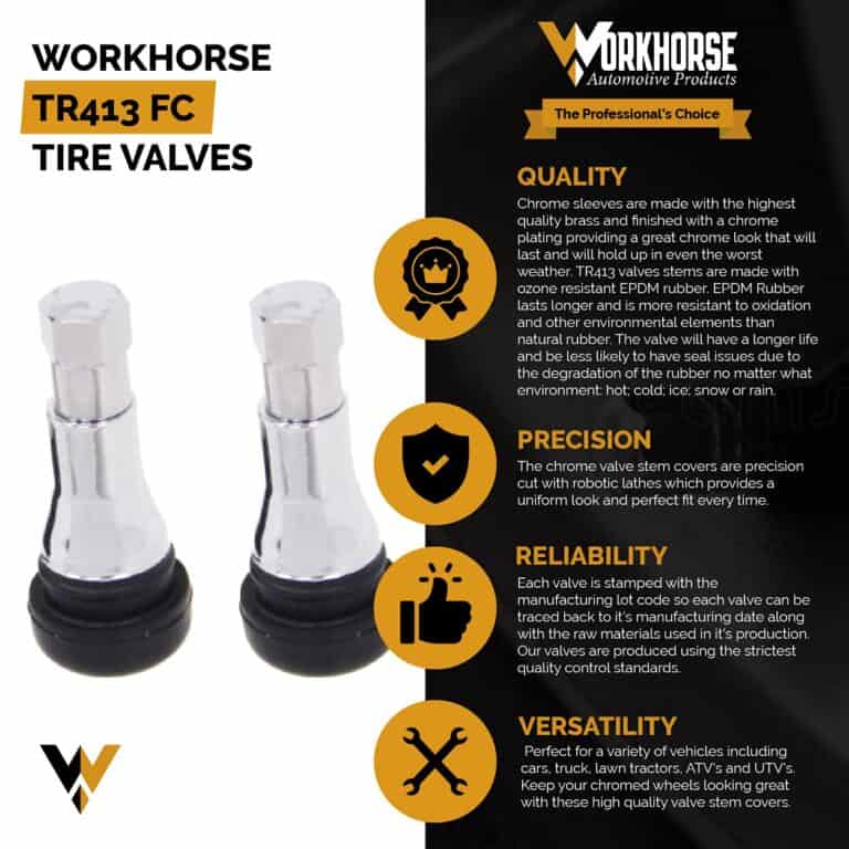 TR573 Truck Tire Valves, Replacement Truck Valve Stems, Pack Of 10 ...
