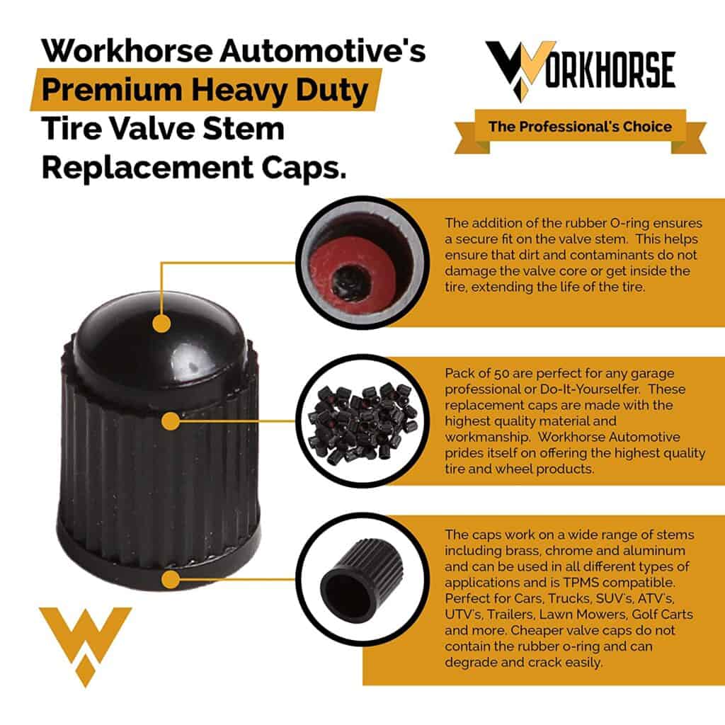 TR573 Truck Tire Valves, Replacement Truck Valve Stems, Pack Of 10 ...