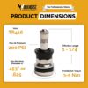 TR416 Replacement Tire Valve Stems dimensions