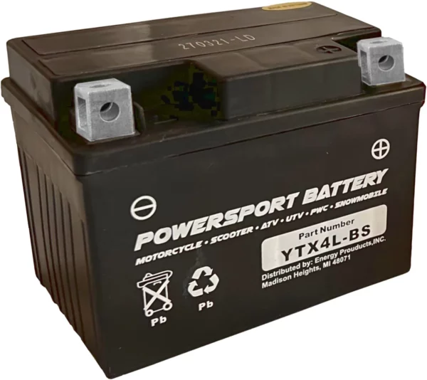 YTX4L-BS 12 Volt, Motorcycle and ATV Battery
