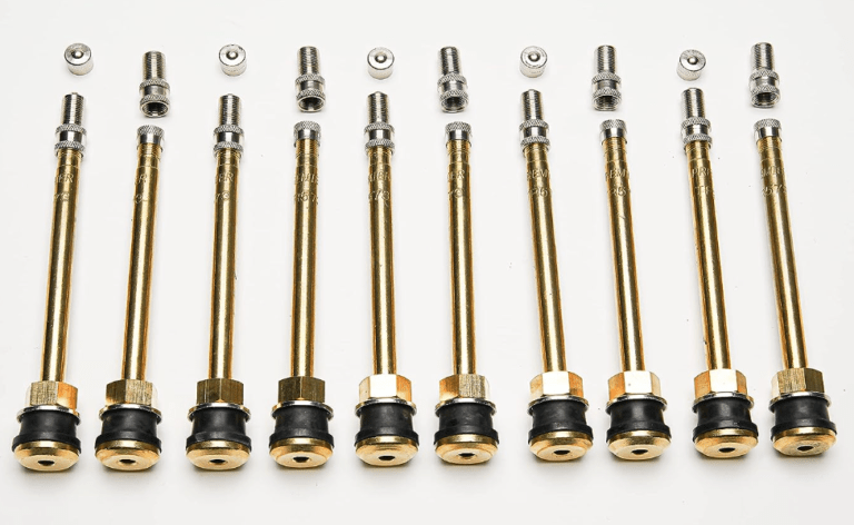 TR573 Truck Tire Valve Stems With Flow Through Caps. Pack Of 10 ...